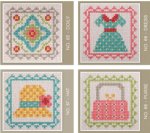 (image for) Stitch Cards - Set Q (4 designs)
